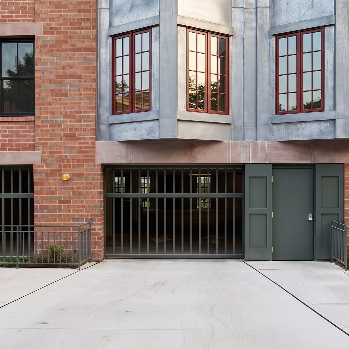 commercial overhead door installation at parking garage in New Jersey