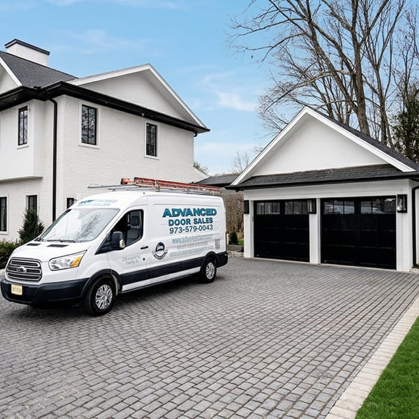 Expert residential garage door installation completed by Advance Door Sales team